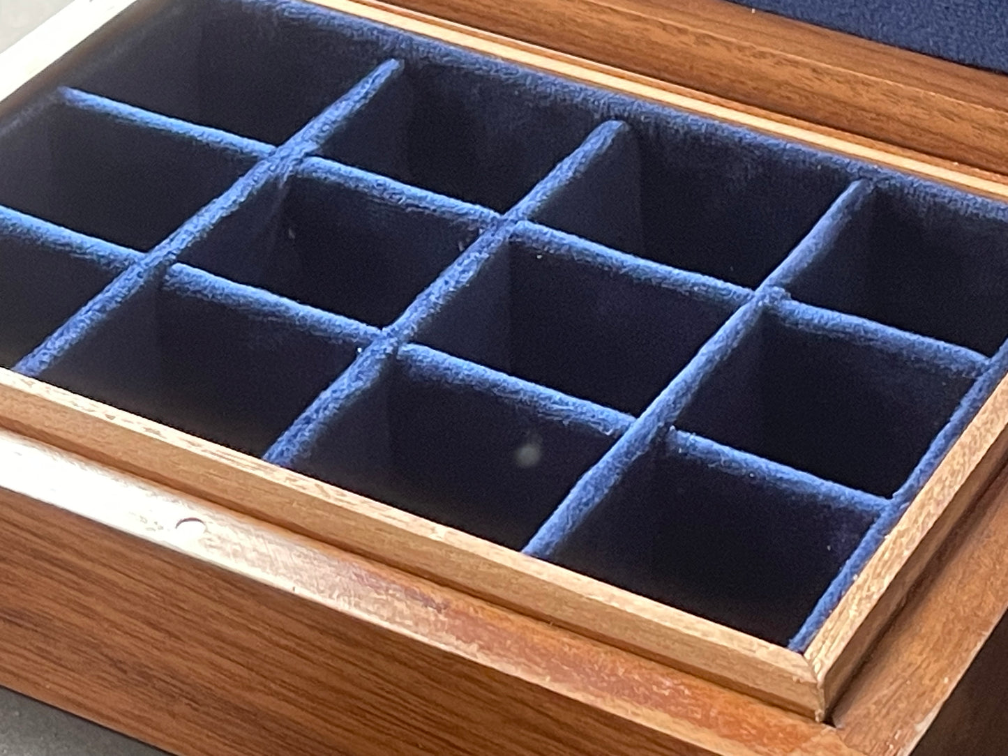 Inlaid Walnut Cufflink Box