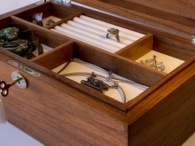 Deep Jewellery Box - multiple trays
