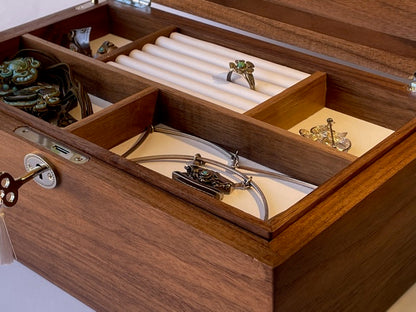 Deep Jewellery Box - multiple trays