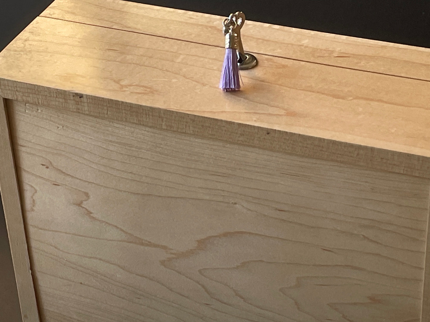 8 watch box (available) in solid Oak with Teal velvet lining